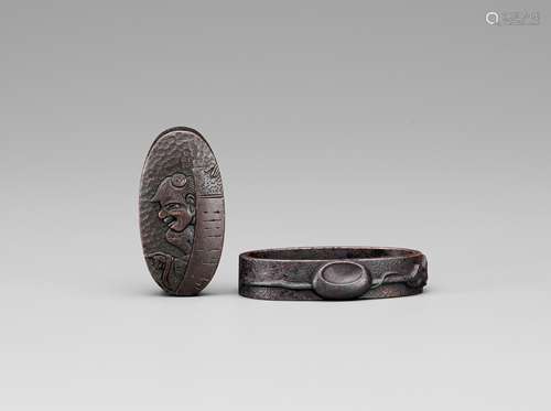 TOSHINAGA: A FUCHI AND KASHIRA WITH KANZAN