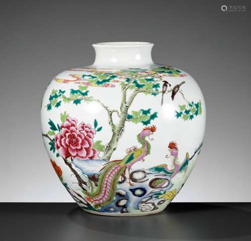 AN IMPORTANT FAMILLE ROSE VASE, YONGZHENG MARK AND PROBABLY ...