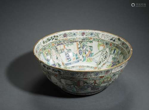 A LARGE PORCELAIN BOWL