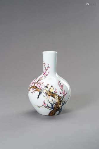 A 'MAGPIE AND PRUNUS' VASE, TIANQIUPING, 20TH CENT...