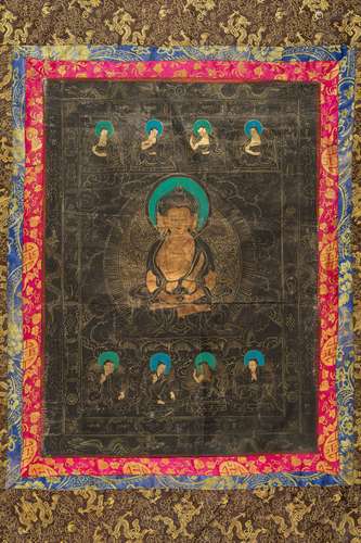 A FINE THANGKA OF VAIROCANA, 18TH - 19TH CENTURY