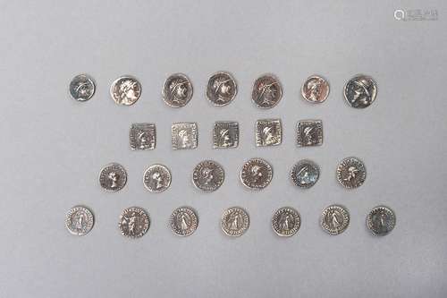 A GROUP OF 25 INDO-GREEK SILVER COINS