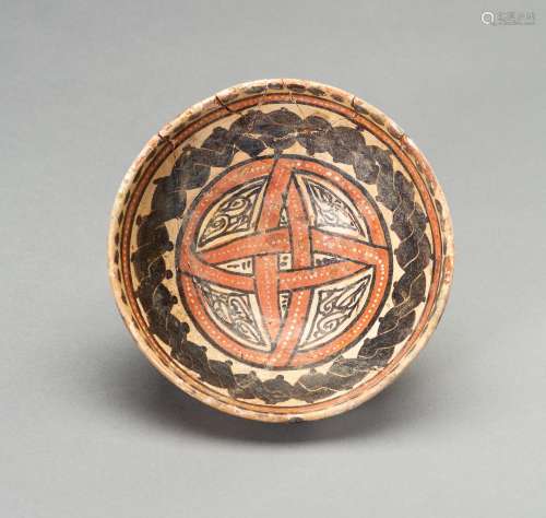 A SAMANID CONICAL POTTERY BOWL, 9TH - 10TH CENTURY