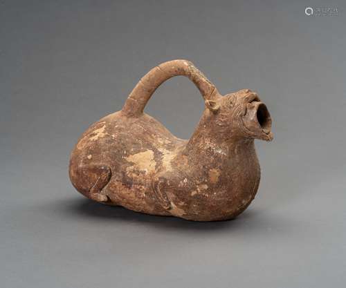 AN AMLASH TERRACOTTA ZOOMORPHIC VESSEL