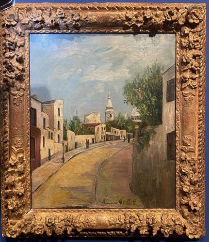 Maurice Utrillo (1883 - 1955)<br />
Rue de l'Abreuvoir à Mon...