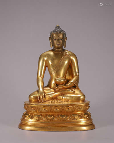 Gilt-Bronze Figure of Shakyamuni