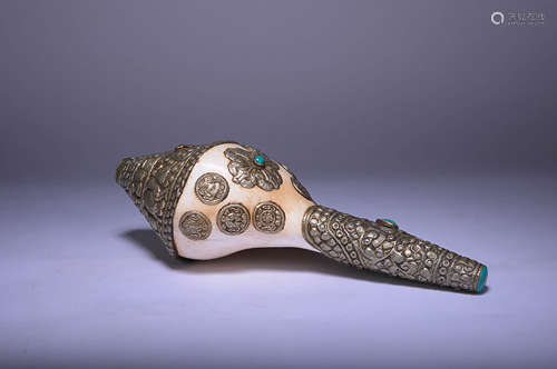 Silver Made Buddhist Conch