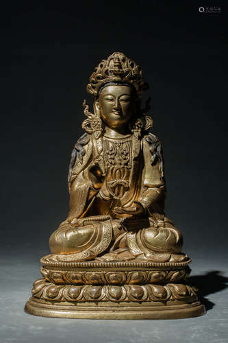 Gilt-Bronze Figure of Avalokitesvara