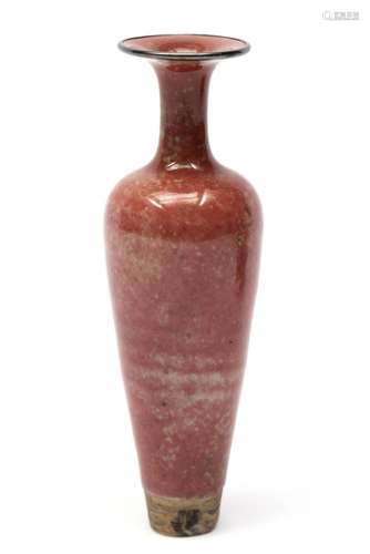 A peachbloom-glazed amphora vase Liuye Zun