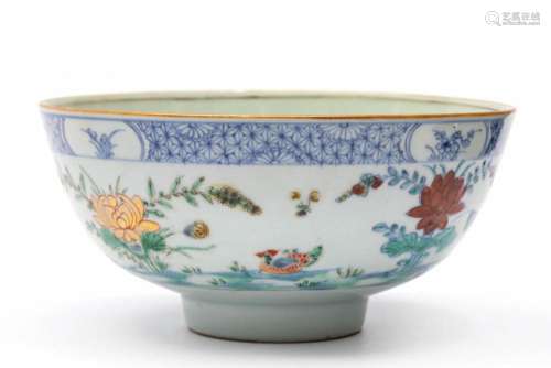 A Doucai bowl with lotus pond pattern
