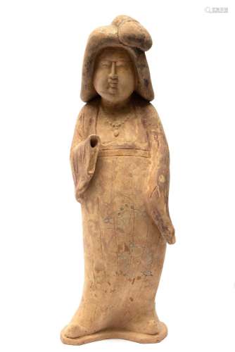 A terracotta tomb figure of a court lady