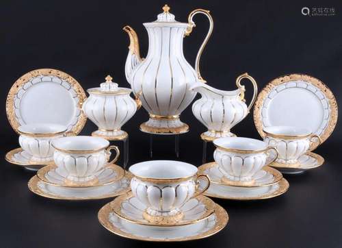 Meissen X-Form coffee service for 5 persons, Kaffeeservice f...