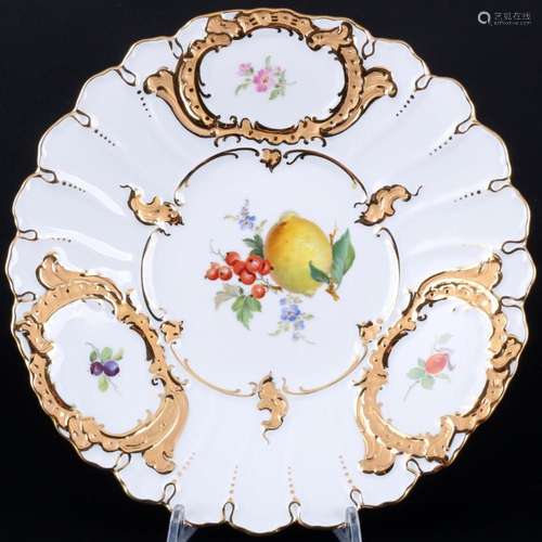 Meissen Fruits splendor bowl 1st choice, Prunkschale 1.Wahl,