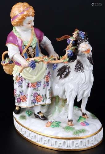 Meissen girl with goat 1st choice, Mädchen mit Ziege 1.Wahl,