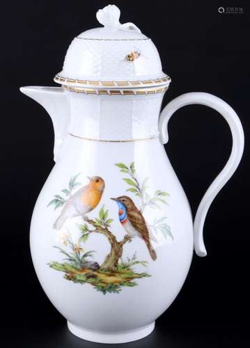 Meissen Birds coffee pot 1st choice, Kaffeekanne 1.Wahl,