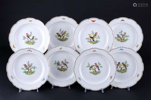 Meissen Birds 8 dessert plates 1st choice, Kuchenteller 1.Wa...