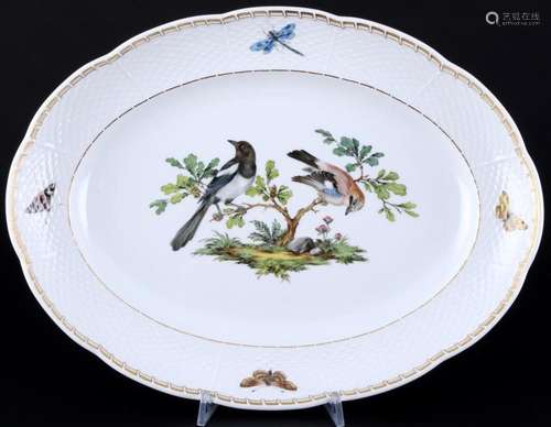 Meissen Birds platter 1st choice, Platte 1.Wahl,