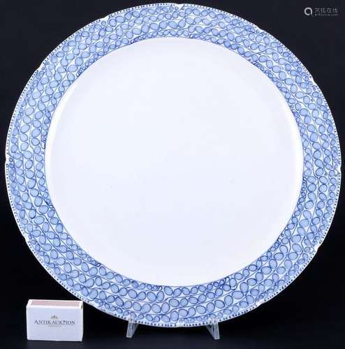 Meissen Riemerschmid Blue Panicle huge round platter 1st cho...