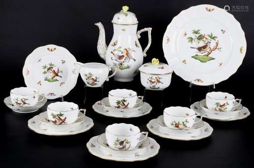 Herend Rothschild Teeservice für 6 Personen, tea service for...