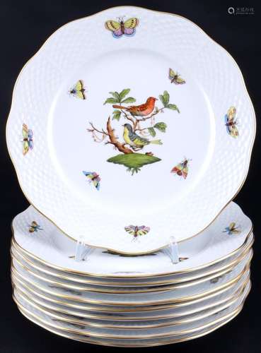 Herend RO Rothschild 10 dessert plates, 10 Kuchenteller,