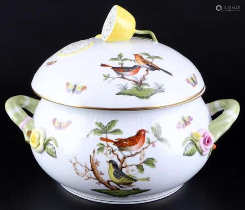 Herend RO Rothschild large lidded pot, großer Deckeltopf,