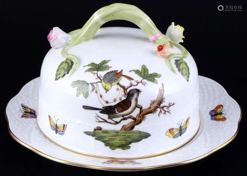 Herend RO Rothschild butter dish, Butterglocke,