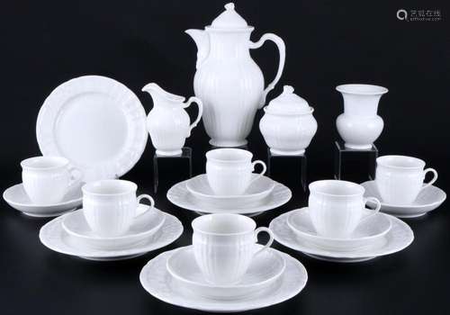 KPM Berlin Rocaille coffee service for 6 persons, Kaffeeserv...