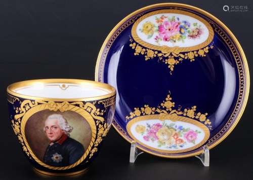 KPM Berlin collection cup Frederick the Great, Sammeltasse F...