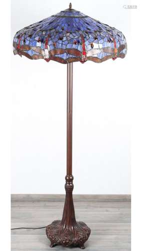 Large Tiffany style floor lamp, große Stehlampe im Tiffany-S...