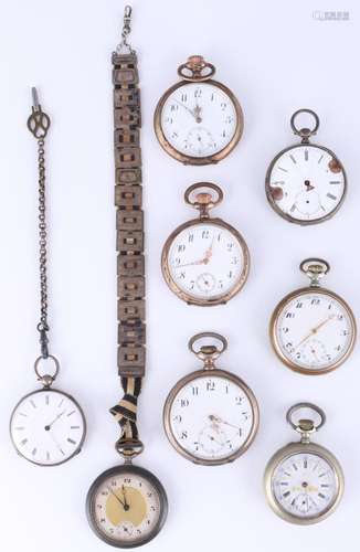 Lot of pocket watches, Konvolut Taschenuhren,