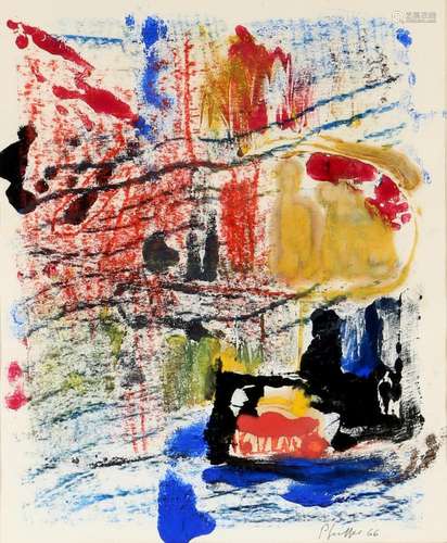 Werner PFEIFFER (*1937) modern composition 1966, moderne Kom...