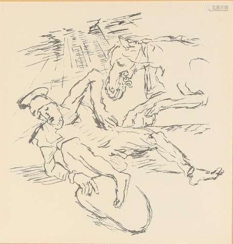 Oskar Kokoschka (1886-1980 original lithography from Ann Eli...