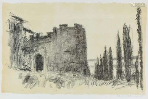 Jeanne Marguerite Frey-Surbek (1886-1980) castle view, Burga...