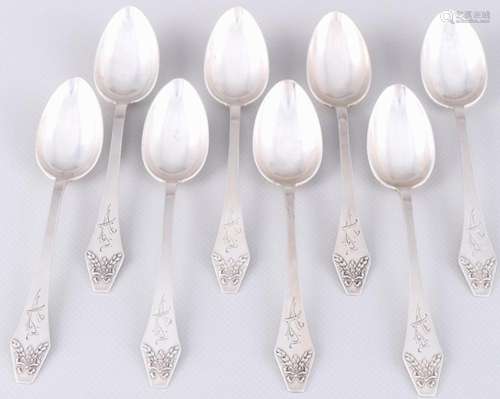 Latvia/Russian 875 silver 12 coffee spoons, Lettland/Russlan...