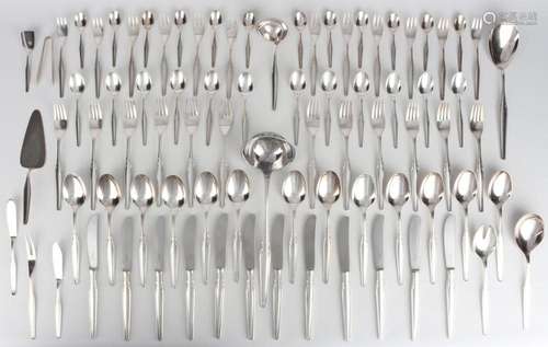 WMF Paris 800 silver cutlery for 12 persons, Besteck für 12 ...