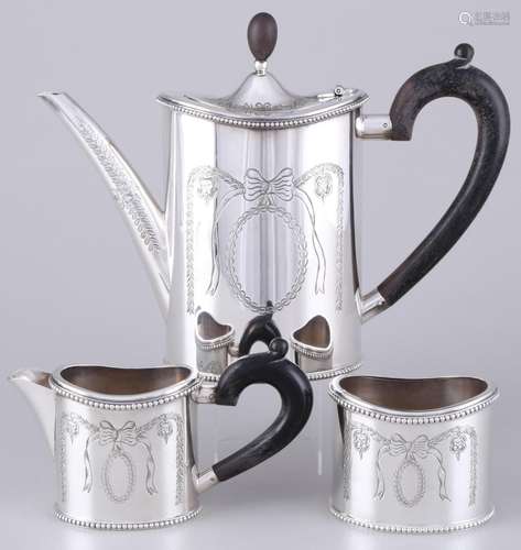 Edzard sterling silver coffee set, 925 Silber Kaffeekern,