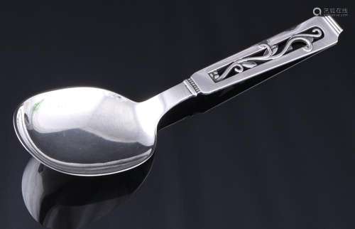 Denmark silver serving spoon 1939, Johannes Siggaard, Dänema...