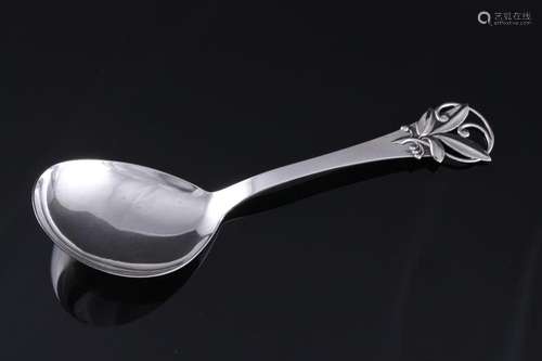 Denmark 830 silver serving spoon, Johannes Siggaard, Dänemar...