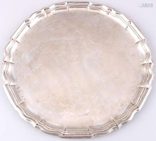 Silver tray, 18th century, Silber Tablett 18. Jahrhundert, S