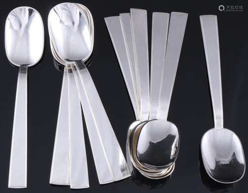 925 sterling silver 12 spoons, Ferdinand R. Wilm, Silber Men...