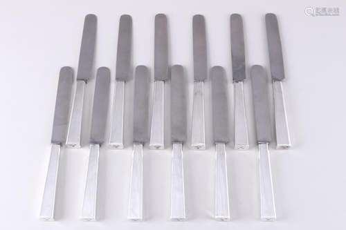 925 sterling silver dining knives, Ferdinand R. Wilm, Silber...