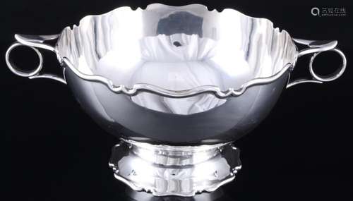 925 silver handled bowl, England, sterling silver art nouvea...