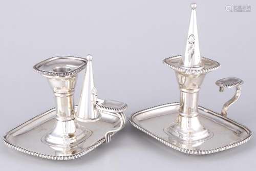 England 925 sterling silver pair of portable candlesticks fr...