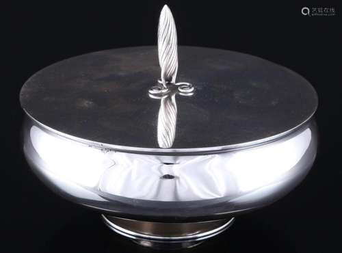 Bremen 925 sterling silver lidded box, Silber Deckeldose,