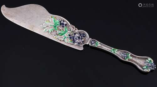 925 sterling silver cake knife art nouveau, Jugendstil Silbe...