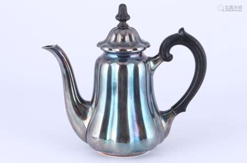 Wilhelm Binder 800 silver coffee pot, Silber Kaffeekanne,