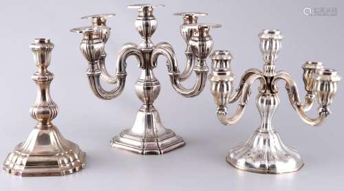 800 - 835 silver candlesticks, included Grimminger & Geb...