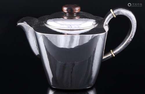 Wilkens 830 silver tea pot, Silber Teekanne,