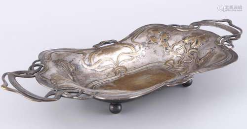 WMF handled bowl art nouveau, silverplated, Jugendstil Henke...