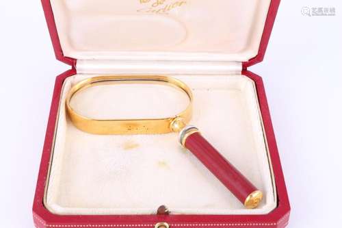 Cartier Trinity magnifying glass, Leselupe,